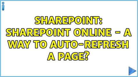 Can we auto refresh a modern sharepoint online page without the .